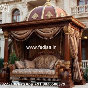 Luxury Wooden Swing Design Ideas for Elegant Home Interiors No-451
