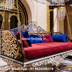 Classic Wooden Swing Design for Luxury Villa Interiors No-456