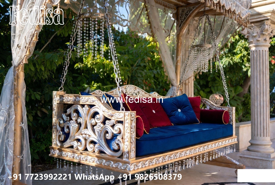 Custom Wooden Swing Design for Premium Home Interiors No-464