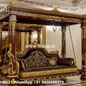 Wooden Swing Design for Peaceful Relaxation Corner No-480