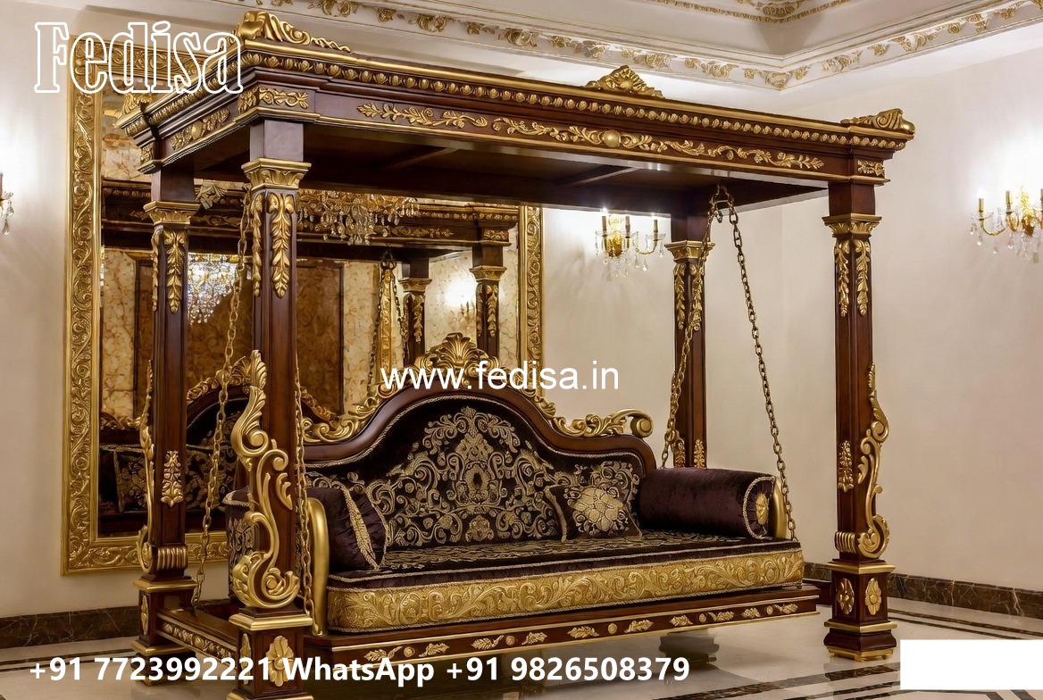 Wooden Swing Design for Peaceful Relaxation Corner No-480