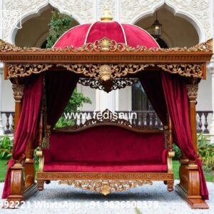 Luxury Wooden Jhula Design for Hall Interior Styling No-483