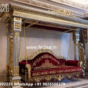 Wooden Swing Design with Rich Teak Wood Texture No-486