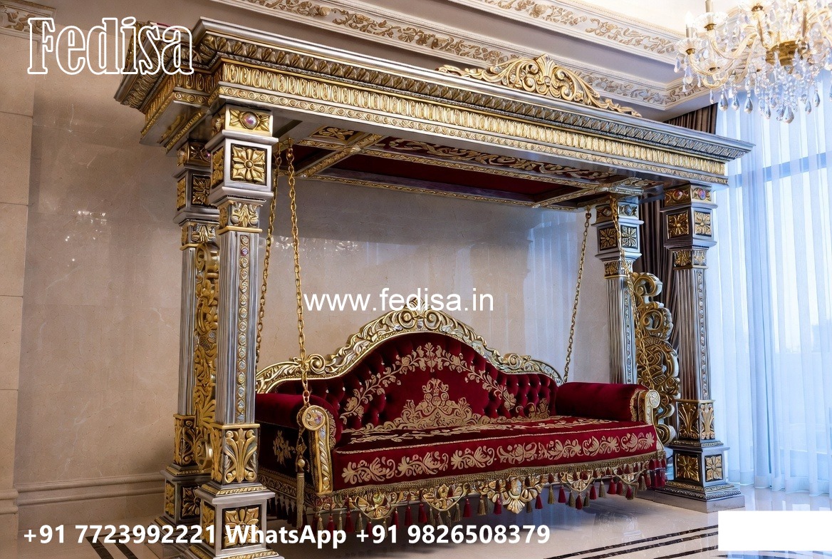 Wooden Swing Design with Rich Teak Wood Texture No-486