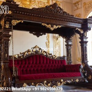 Wooden Swing Design for Traditional South Indian Homes No-494