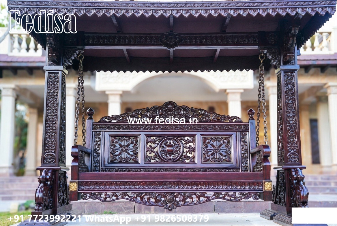 Modern Wooden Swing Design with Sleek Finishing Style No-495