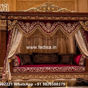 Wooden Swing Design with Elegant Brass Accessories No-500