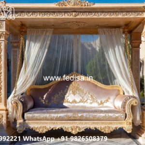 Wooden Swing Design for Cozy Indoor Seating Corner No-502