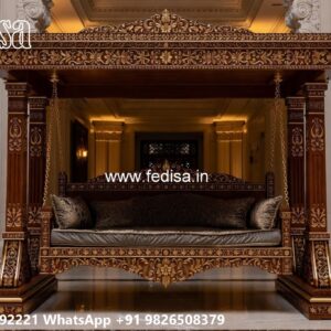 Luxury Wooden Swing Design for Spacious Hall Interiors No-505