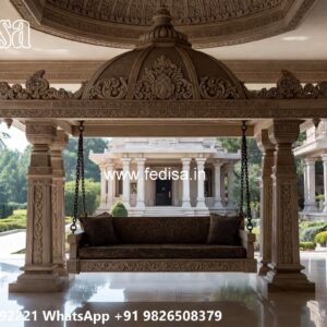 Wooden Swing Design with Comfortable Cushion Seating No-506