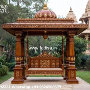 Stylish Wooden Swing Design for Elegant Home Ambience No-507