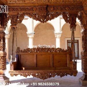 Wooden Swing Design with Antique Polish Finishing No-516