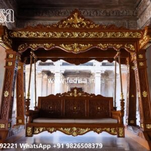 Wooden Swing Design Ideas for Elegant Living Spaces No-525