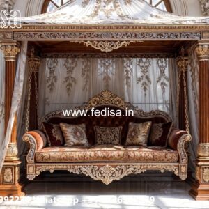 Royal Wooden Swing Design for Palace Style Interiors No-530
