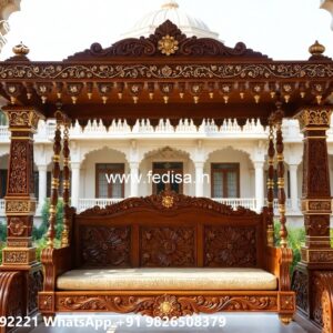 Wooden Swing Design with Traditional Indian Touch No-542