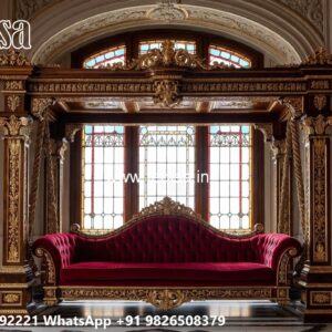 Wooden Swing Design for Elegant Family Sitting Space No-543