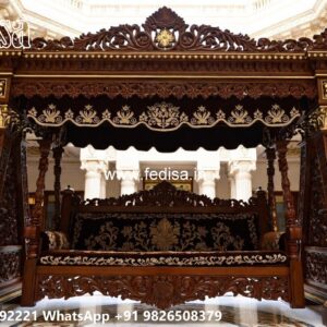 Stylish Wooden Swing Design for Indoor Comfort Area No-546