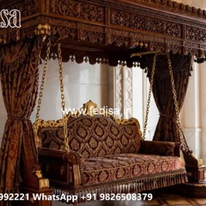 Luxury Swing Design with Rich Wooden Texture Finish No-638