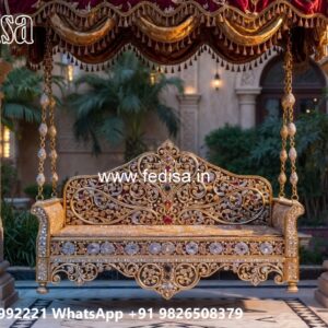 Wooden Classic Swing Design with Elegant Cushion Seating No-666