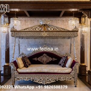 Elegant Classic Swing Design with Decorative Carvings No-670