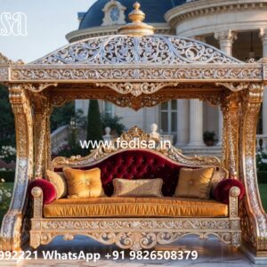 Stylish Royal Swing Design with Decorative Brass Chains No-756