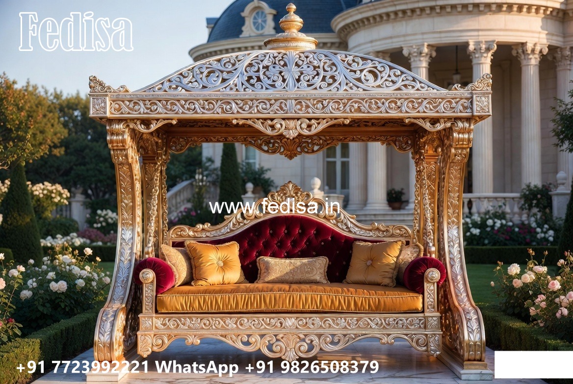 Stylish Royal Swing Design with Decorative Brass Chains No-756