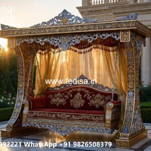 Wood Carving Swing Design Ideas for Luxury Home Interiors No-801