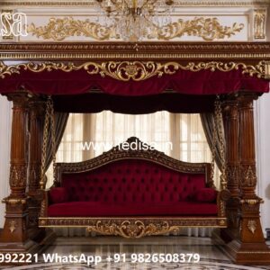Handcrafted Wood Carving Swing Design for Elegant Living Rooms No-802