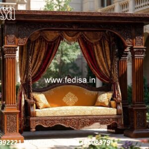 Traditional Wood Carving Swing Design with Royal Style No-803