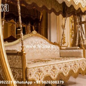 Luxury Wood Carving Swing Design for Indoor Home Decor No-804