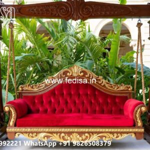 Royal Wood Carving Swing Design with Antique Finish No-808