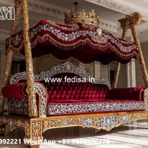 Vintage Wood Carving Swing Design with Traditional Beauty No-812