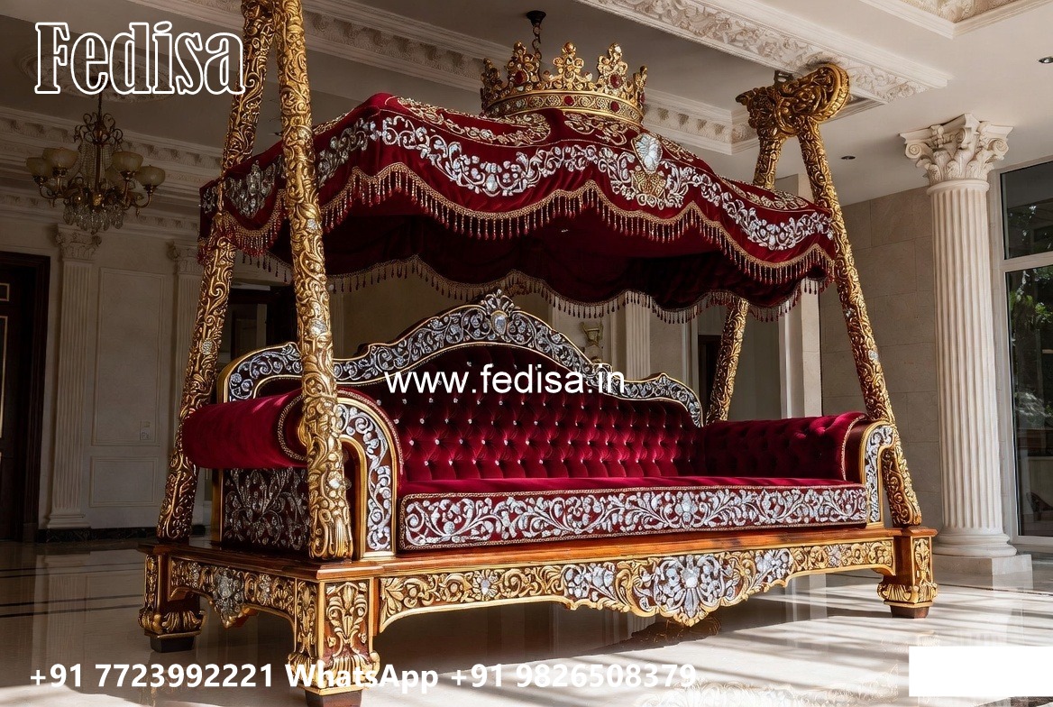 Vintage Wood Carving Swing Design with Traditional Beauty No-812