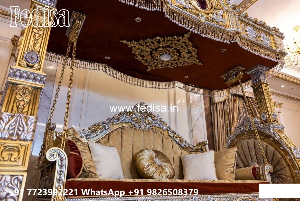 Luxury Wood Carving Swing Design with Brass Chain Style No-815