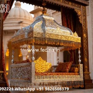 Indoor Wood Carving Swing Design with Premium Finish No-827
