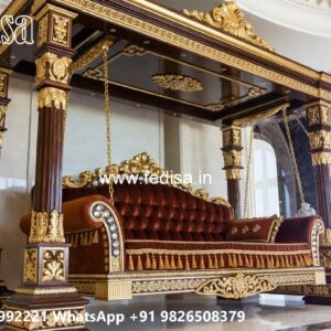 Decorative Wood Carving Swing Design for Hall Spaces No-828