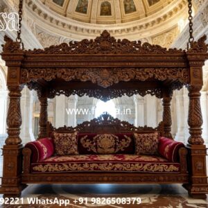 Wood Carving Swing Design for Modern Traditional Homes No-832