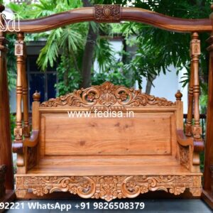 Premium Wood Carving Swing Design for Spacious Halls No-843