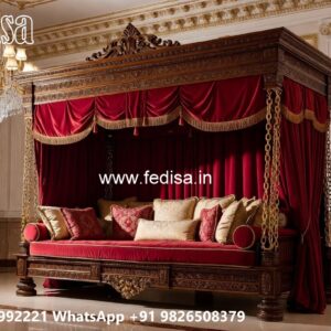 Stylish Wood Carving Swing Design with Traditional Charm No-844