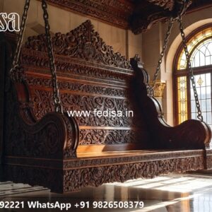 Wood Carving Swing Design Ideas for Luxury Home Makeovers No-845