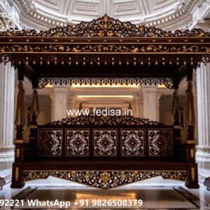 Classic Wood Carving Swing Design with Timeless Elegance No-850