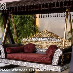 Artistic Wood Carving Swing Design with Heritage Influence No-860