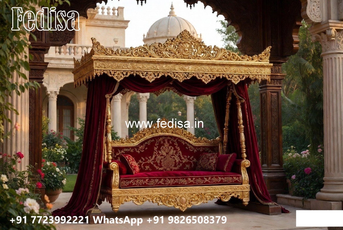 Indoor Wood Carving Swing Design for Elegant Sitting Areas No-866