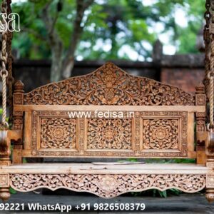 Traditional Wood Carving Swing Design with Elegant Finish No-871