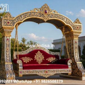Wood Carving Swing Design Ideas for Royal Home Interiors No-872