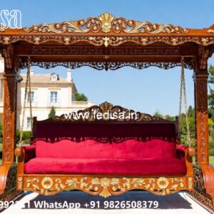 Luxury Wood Carving Swing Design for Stylish Living Spaces No-874