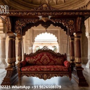 Wood Carving Swing Design for Elegant Traditional Interiors No-880