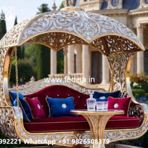 Premium Wood Carving Swing Design with Wooden Elegance No-881