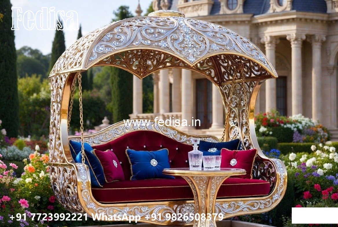 Premium Wood Carving Swing Design with Wooden Elegance No-881