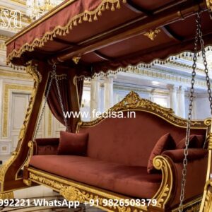 Handcrafted Wood Carving Swing Design with Timeless Style No-886